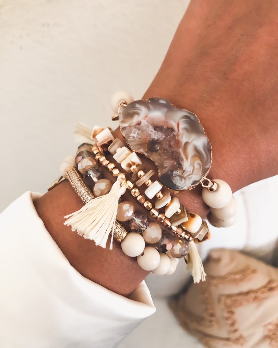 tawny agate bracelet