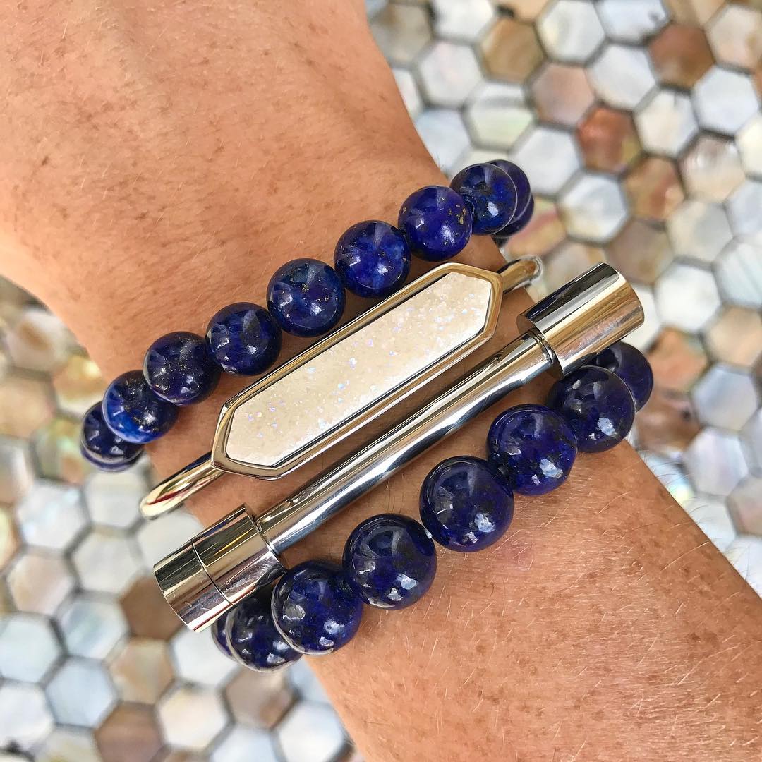 Orbit Collection - Indigo Bracelet 8mm | Kinsley Armelle® Official