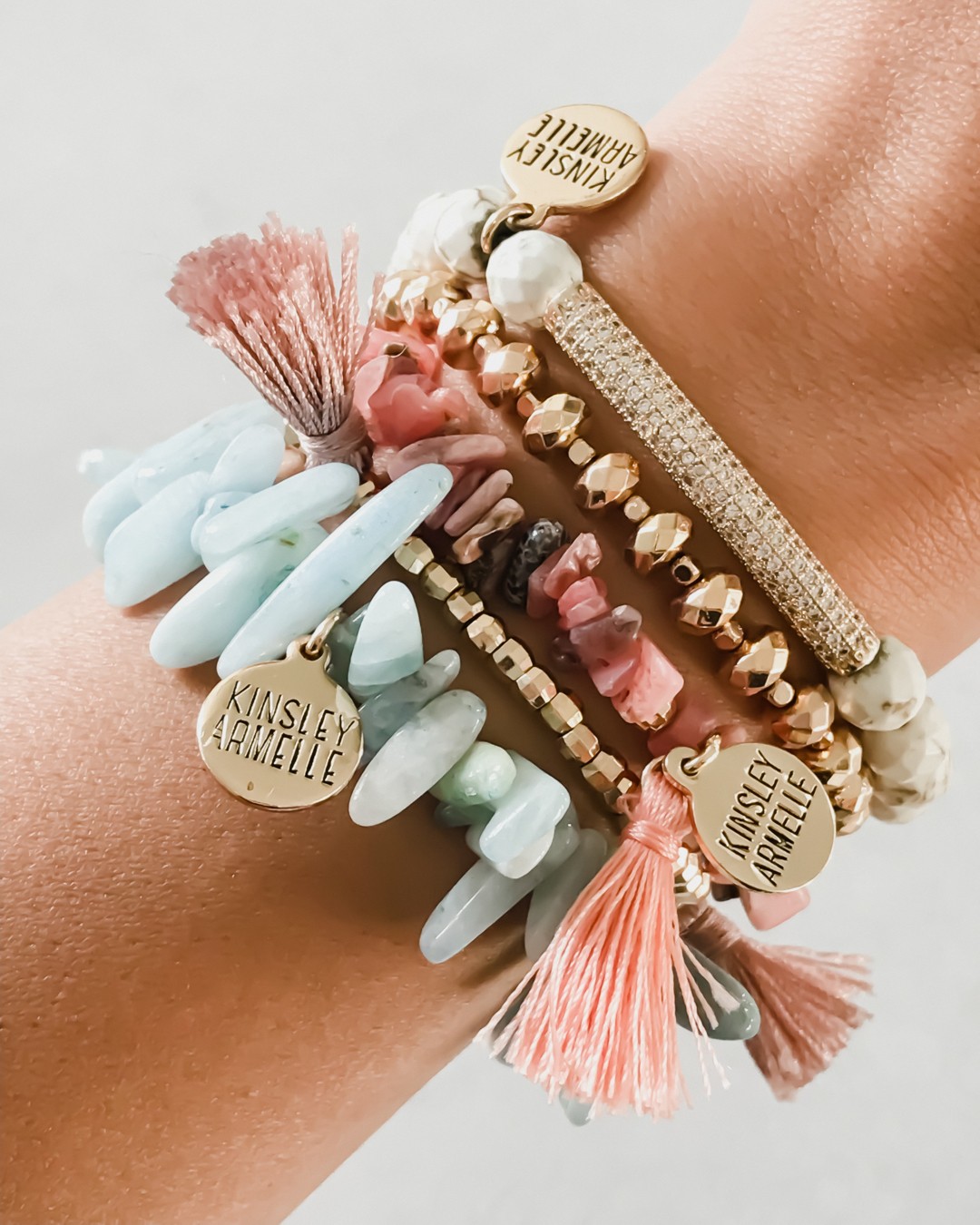Glitz Collection - Khaki Bracelet | Kinsley Armelle® Official