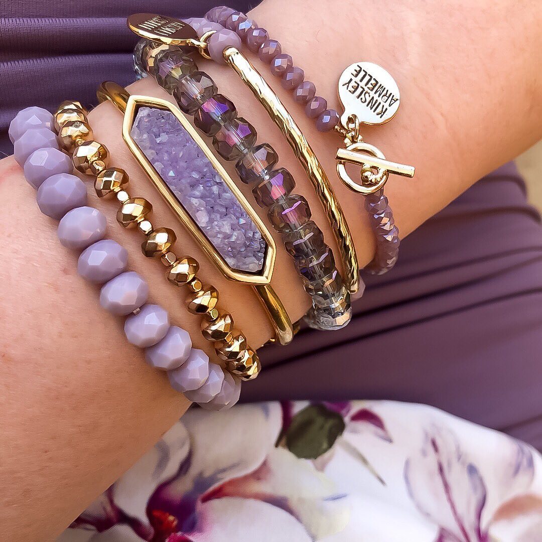 Crystal Stacking Bracelet Bundle, 3 bracelets – Janine Design
