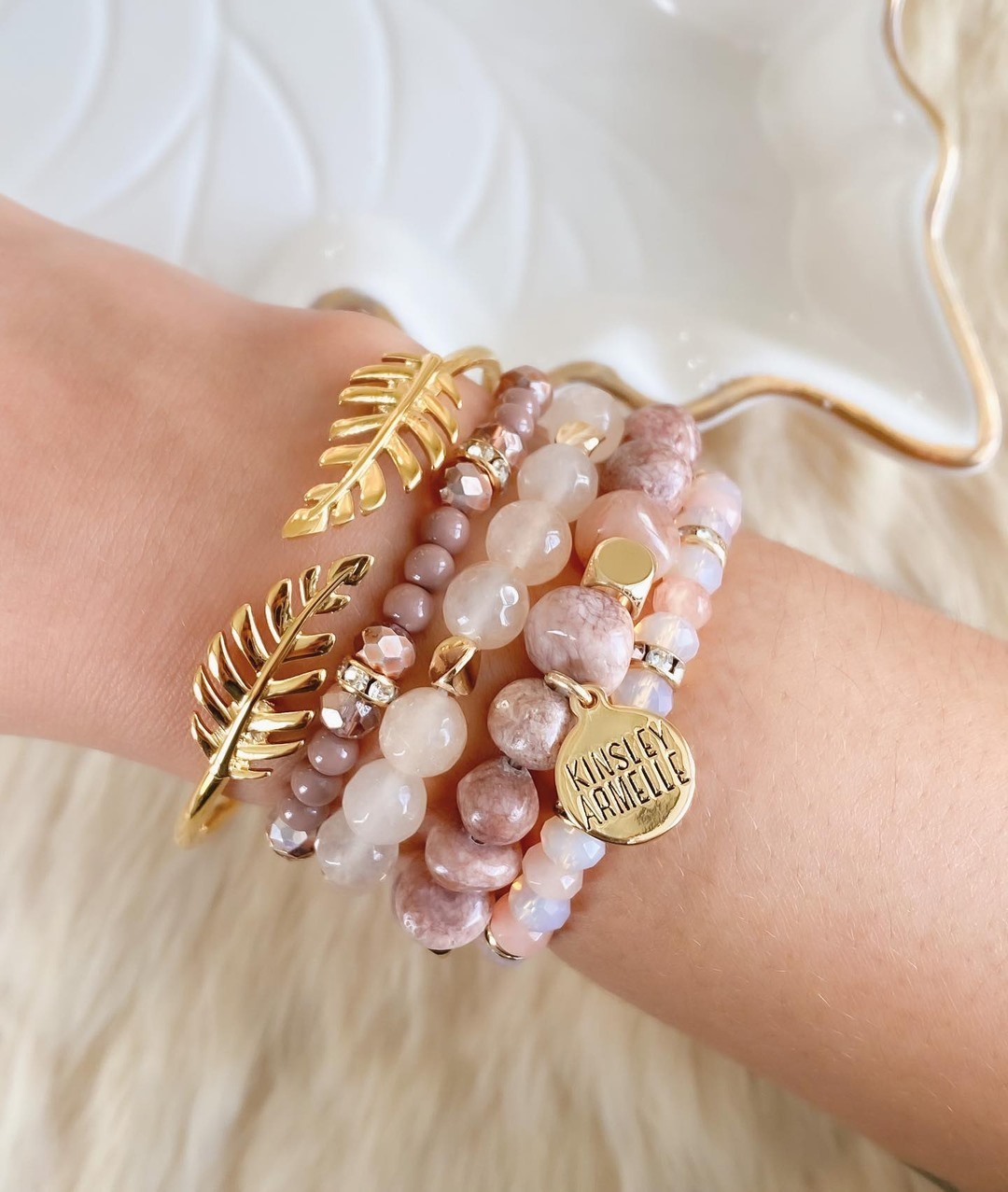 Stacked Collection - Clay Bracelet Set | Kinsley Armelle® Official