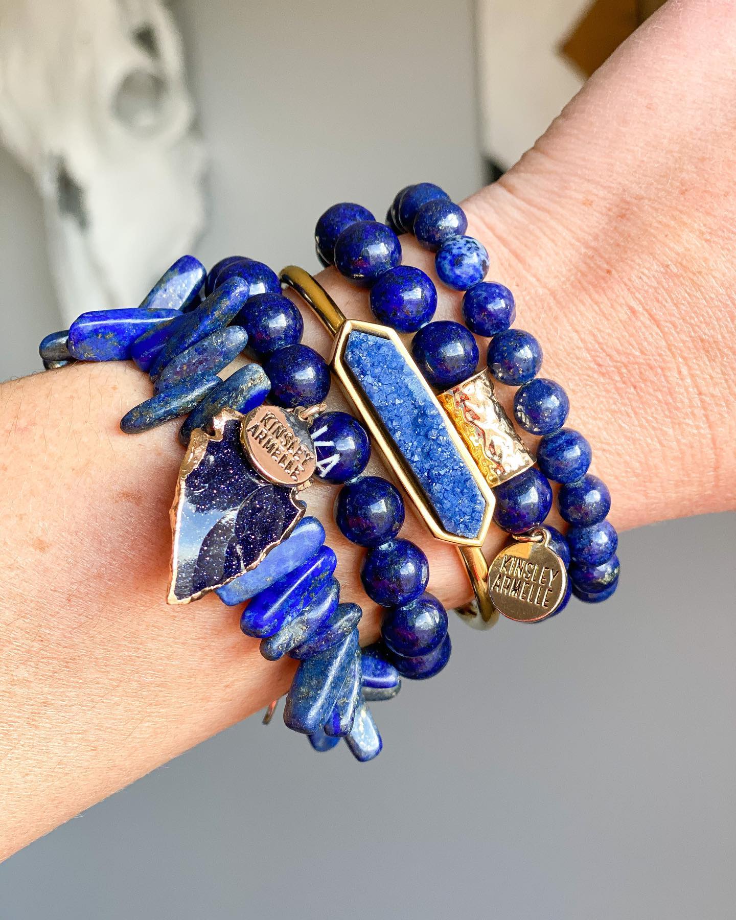 Cobalt Murano Glass Eye of Protection Bracelet *Choose Your Colour & M -  Jewelz by Angie