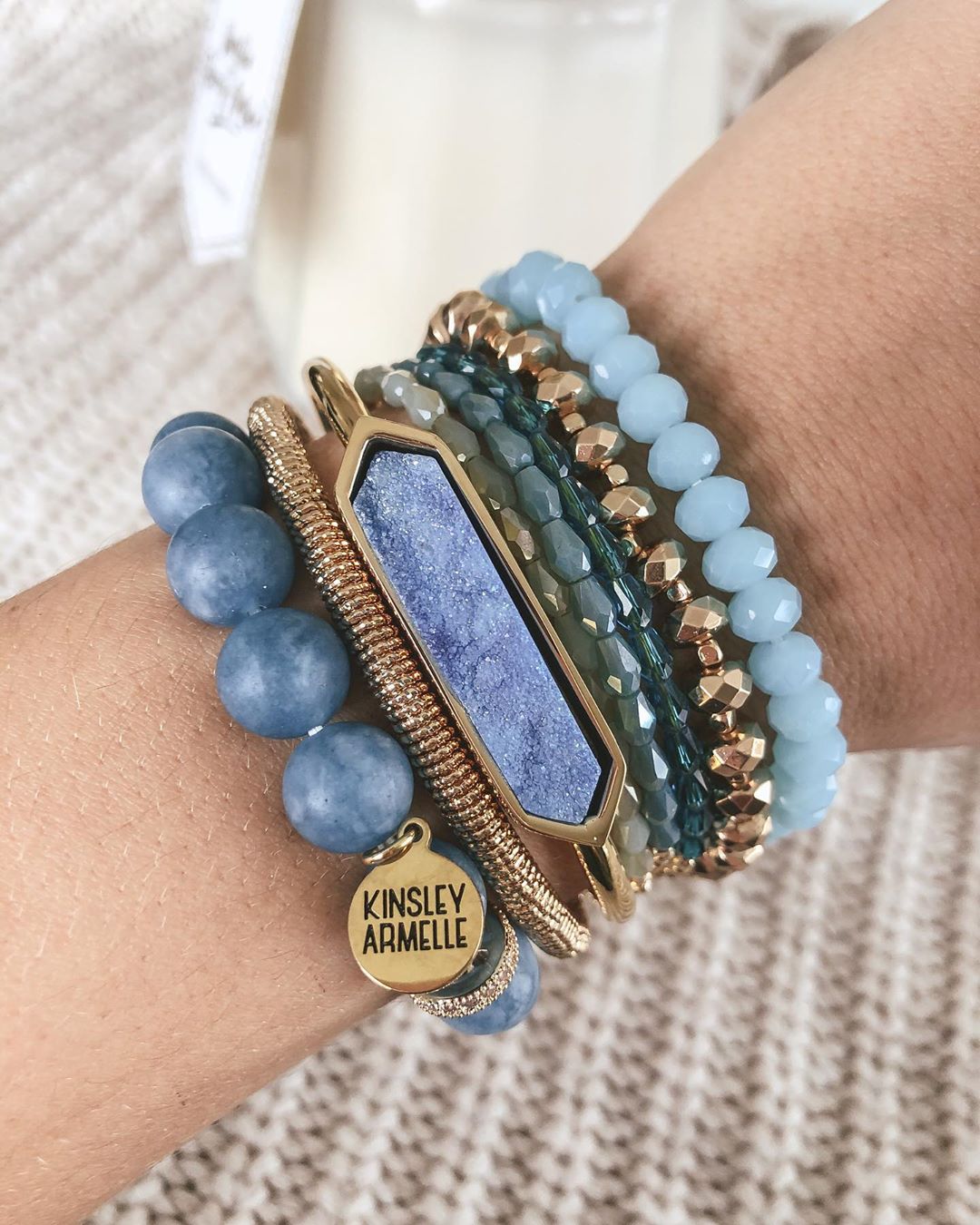 Robin Blue Clay and Lava Bead Bracelet – GLORY HAUS