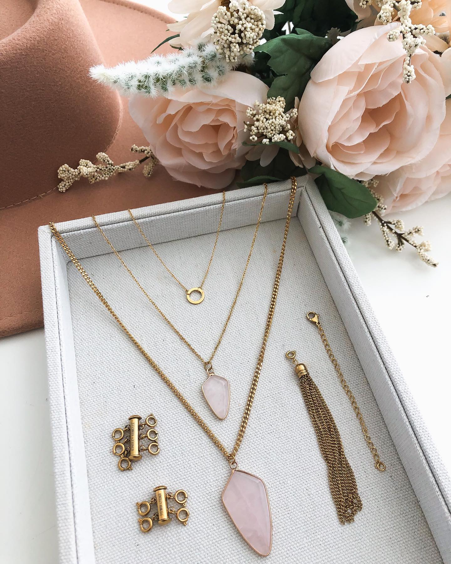 Kinsley Armelle Rose Gold Necklace Extender