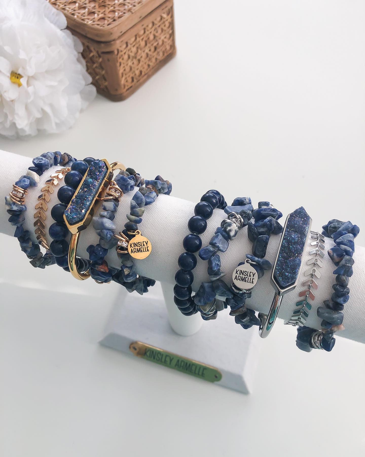 Orbit Collection - Indigo Bracelet 8mm | Kinsley Armelle® Official
