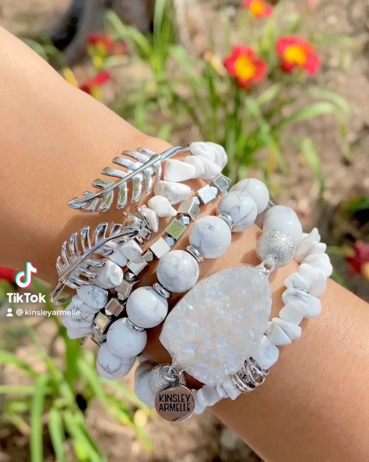 Druzy hot sale bracelet stack