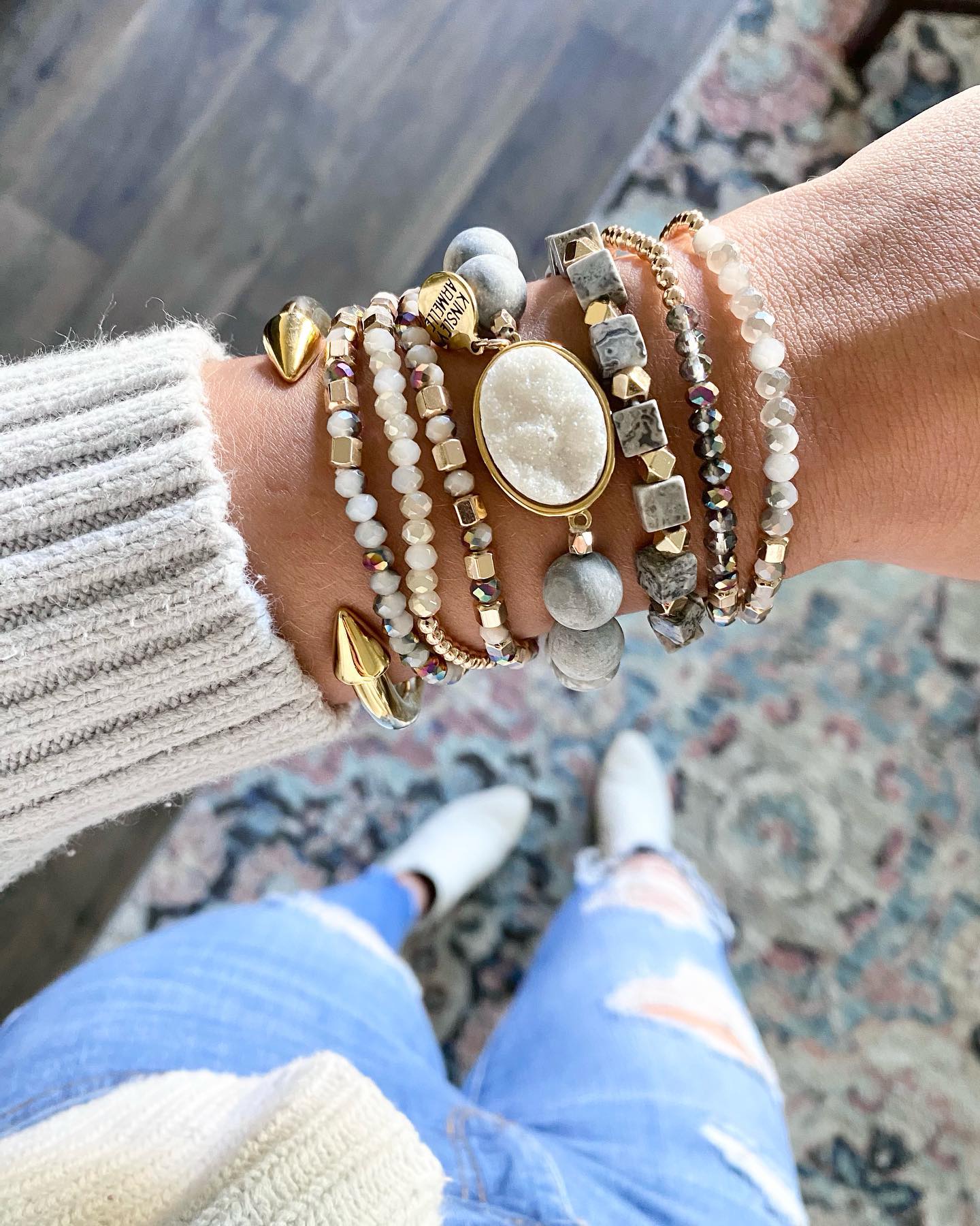 Spike Collection - Gold Bracelet | Kinsley Armelle® Official