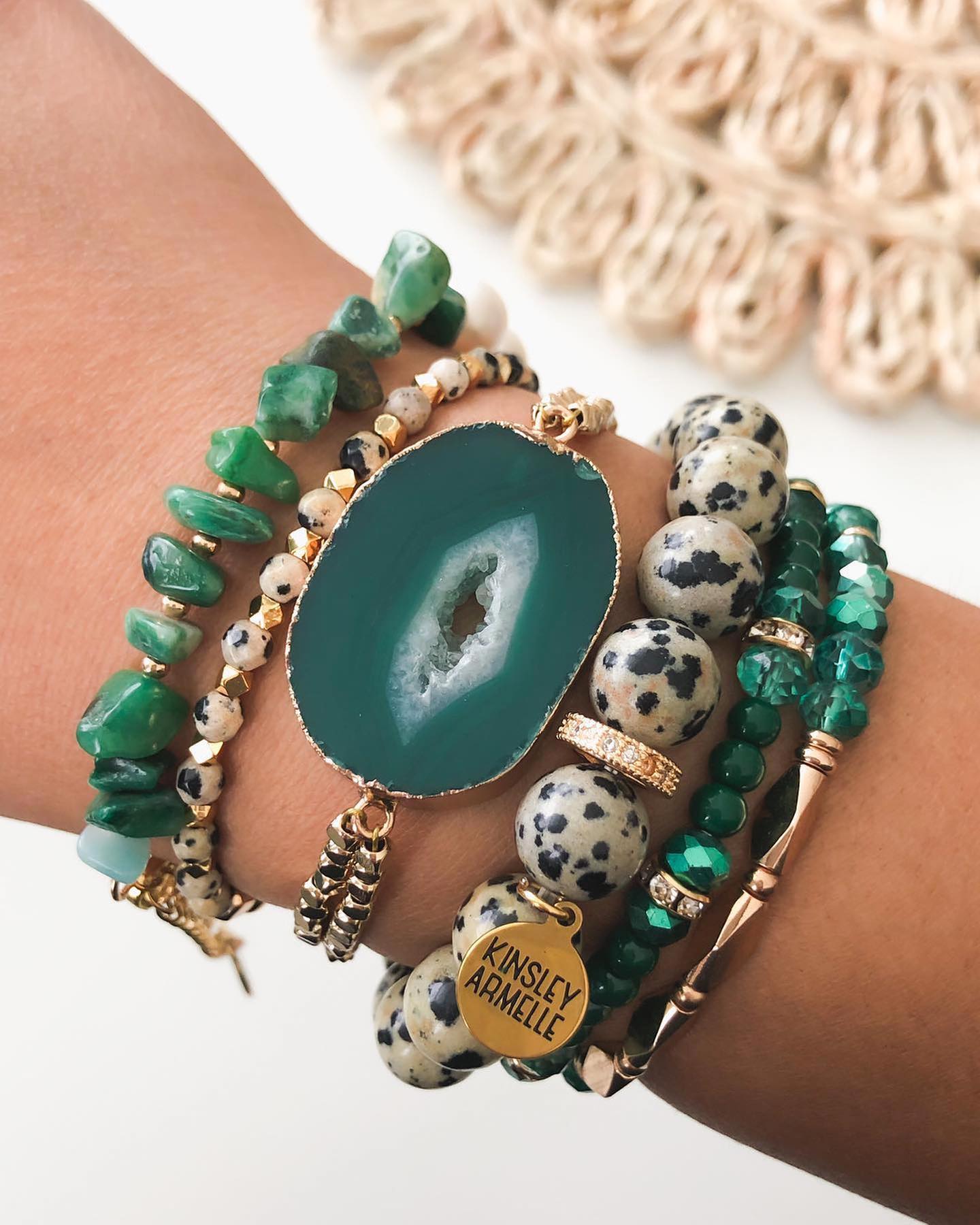 The Amanda ~ Swarovski Crystal Stacker Beaded Bracelet- Our Whole He –  Marie's Jewelry Store