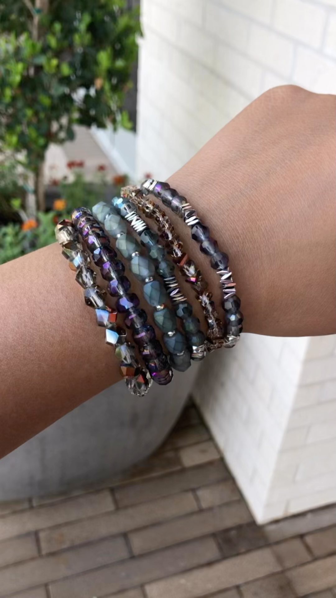 Crystal Stacking Bracelet Bundle, 3 bracelets – Janine Design