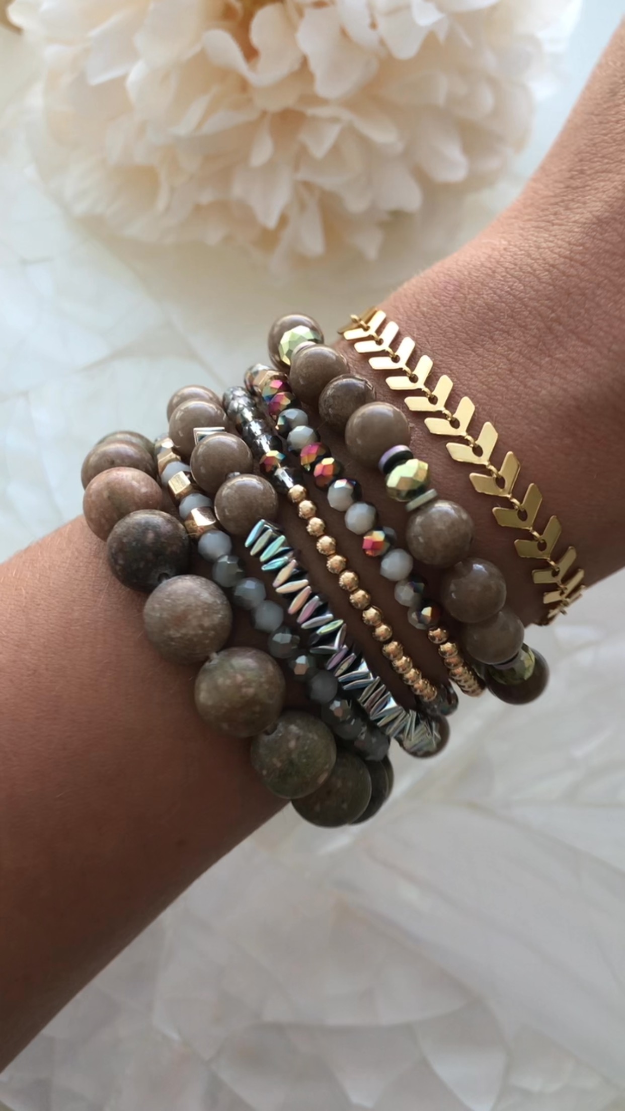 Brave, ArmStacks, The Lace Project Inspired, HGTV Christina, Stacked Bracelets, Beaded Bracelets, store Boho Style.